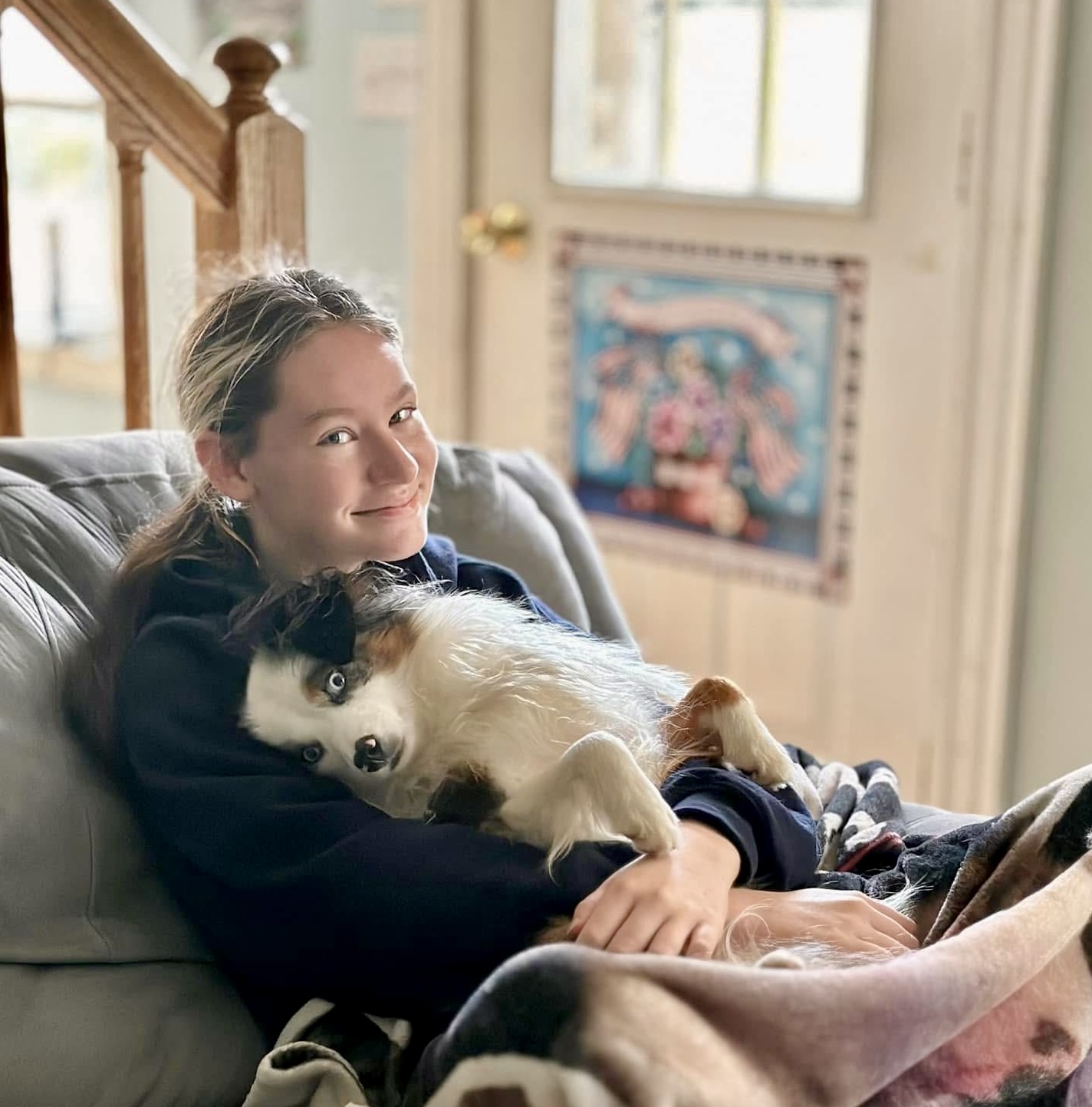 Emilee with Storm - Chief Paw Officer