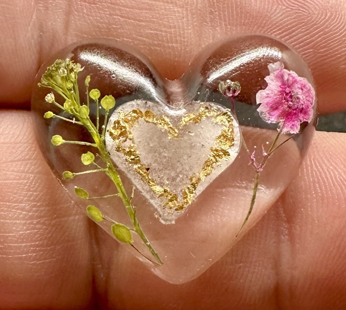 Memorial heart keepsake
